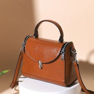 New leather slant bag